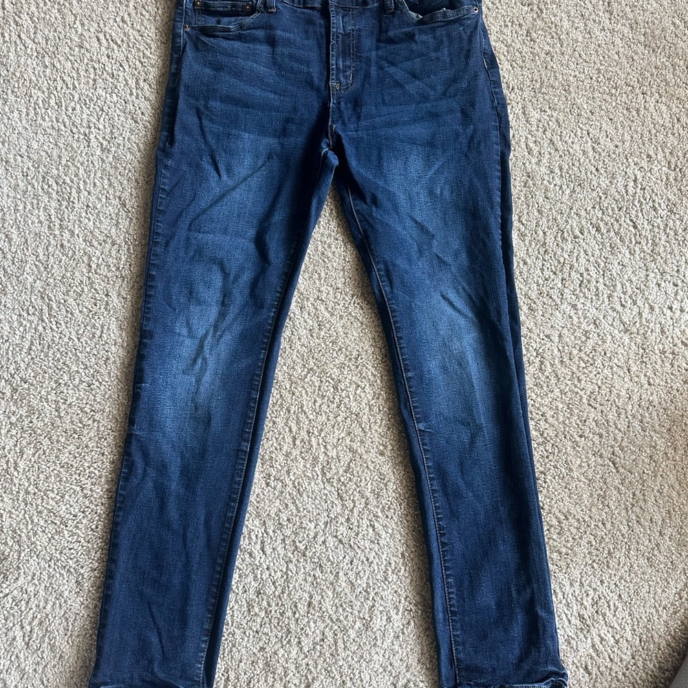 Rue21 Men's Skinny Jeans - Dark Blue